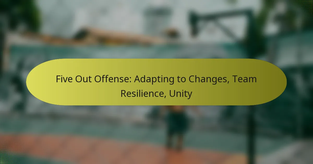Five Out Offense: Adapting to Changes, Team Resilience, Unity