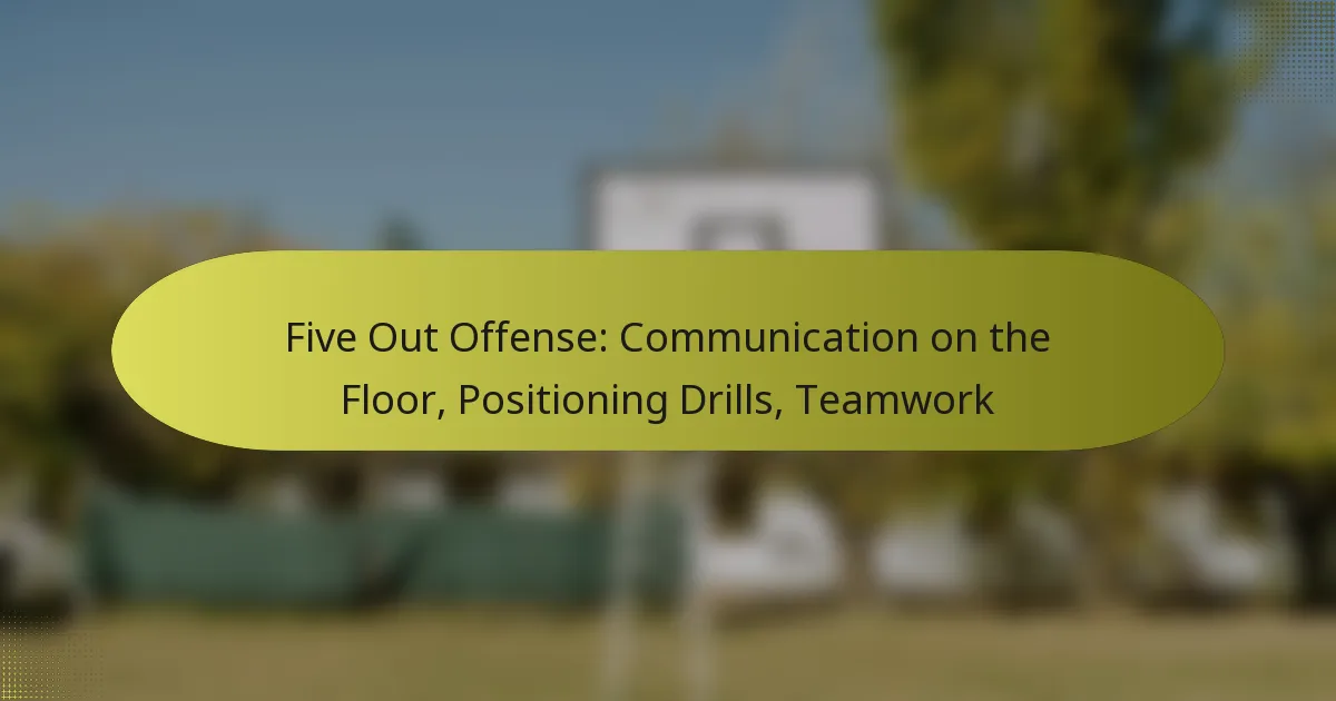 Five Out Offense: Communication on the Floor, Positioning Drills, Teamwork