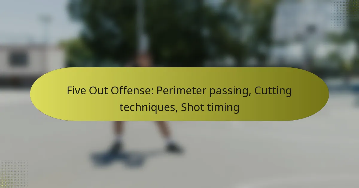 Five Out Offense: Perimeter passing, Cutting techniques, Shot timing