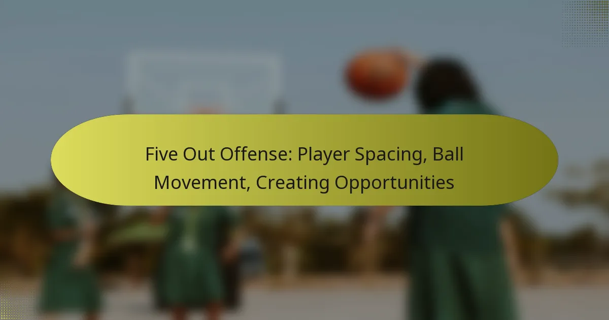 Five Out Offense: Player Spacing, Ball Movement, Creating Opportunities