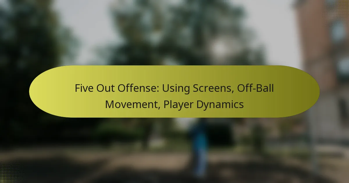 Five Out Offense: Using Screens, Off-Ball Movement, Player Dynamics