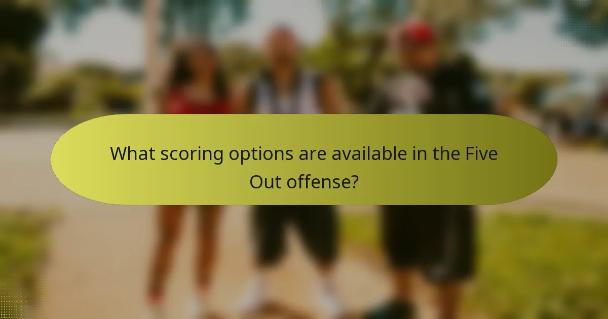 What scoring options are available in the Five Out offense?
